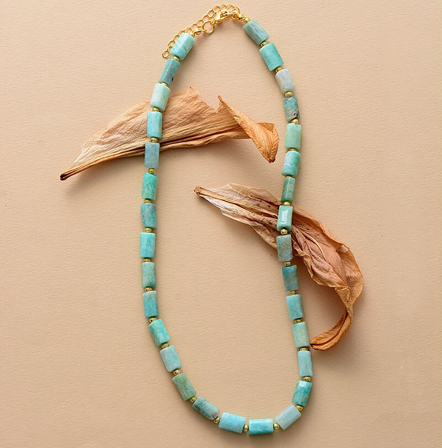 Tube Bead Mala Necklace