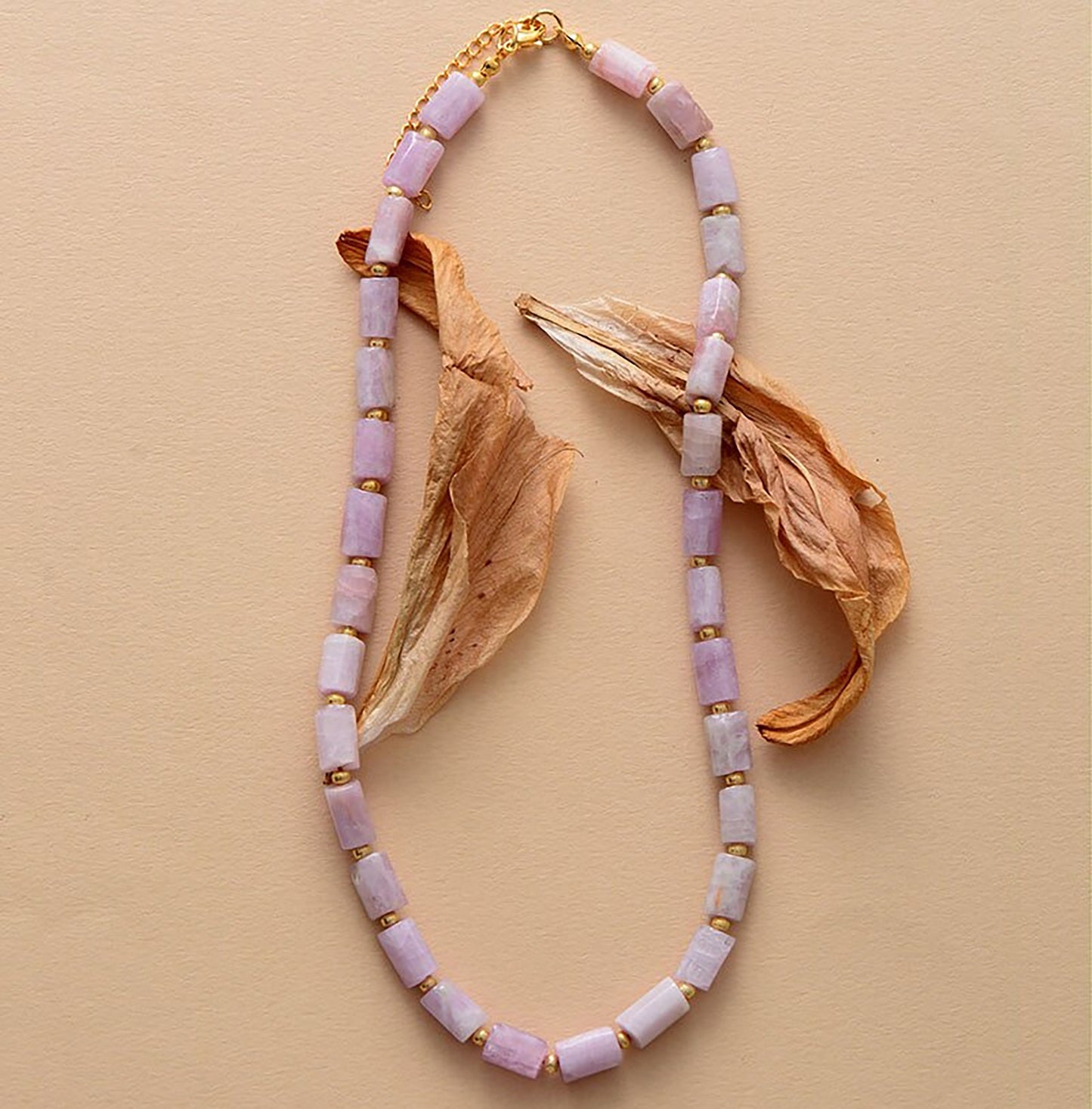 Tube Bead Mala Necklace