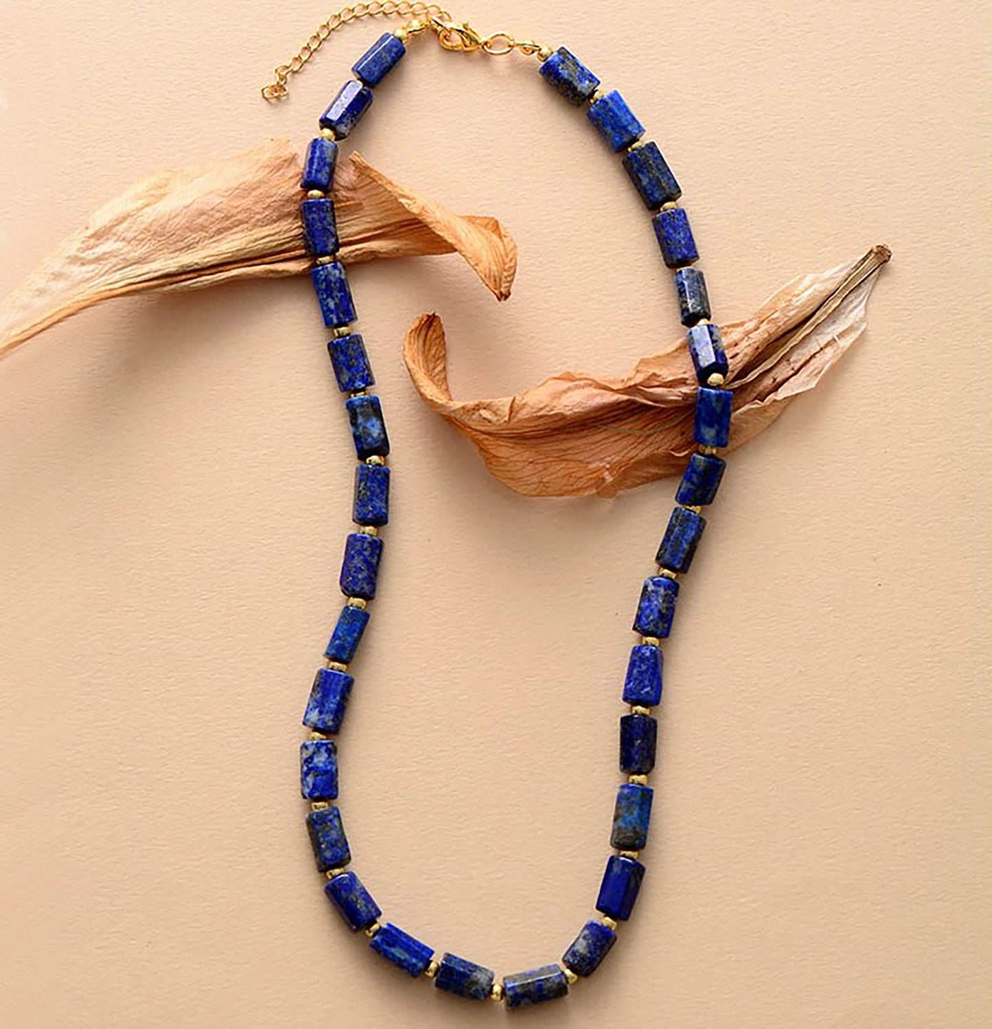 Tube Bead Mala Necklace