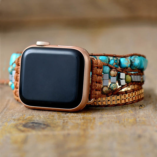 Jasper Beaded Apple Watch Strap