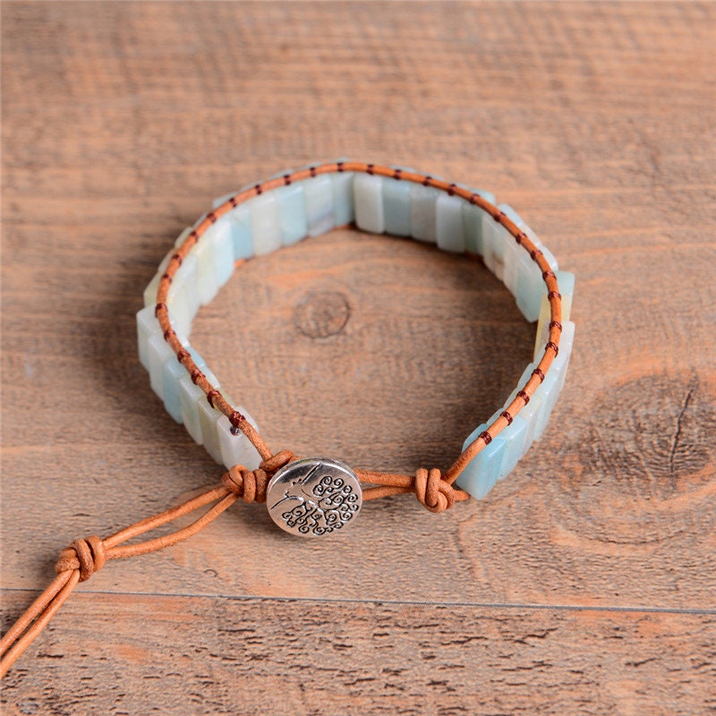 Amazonite Crystal Wrap Bracelet