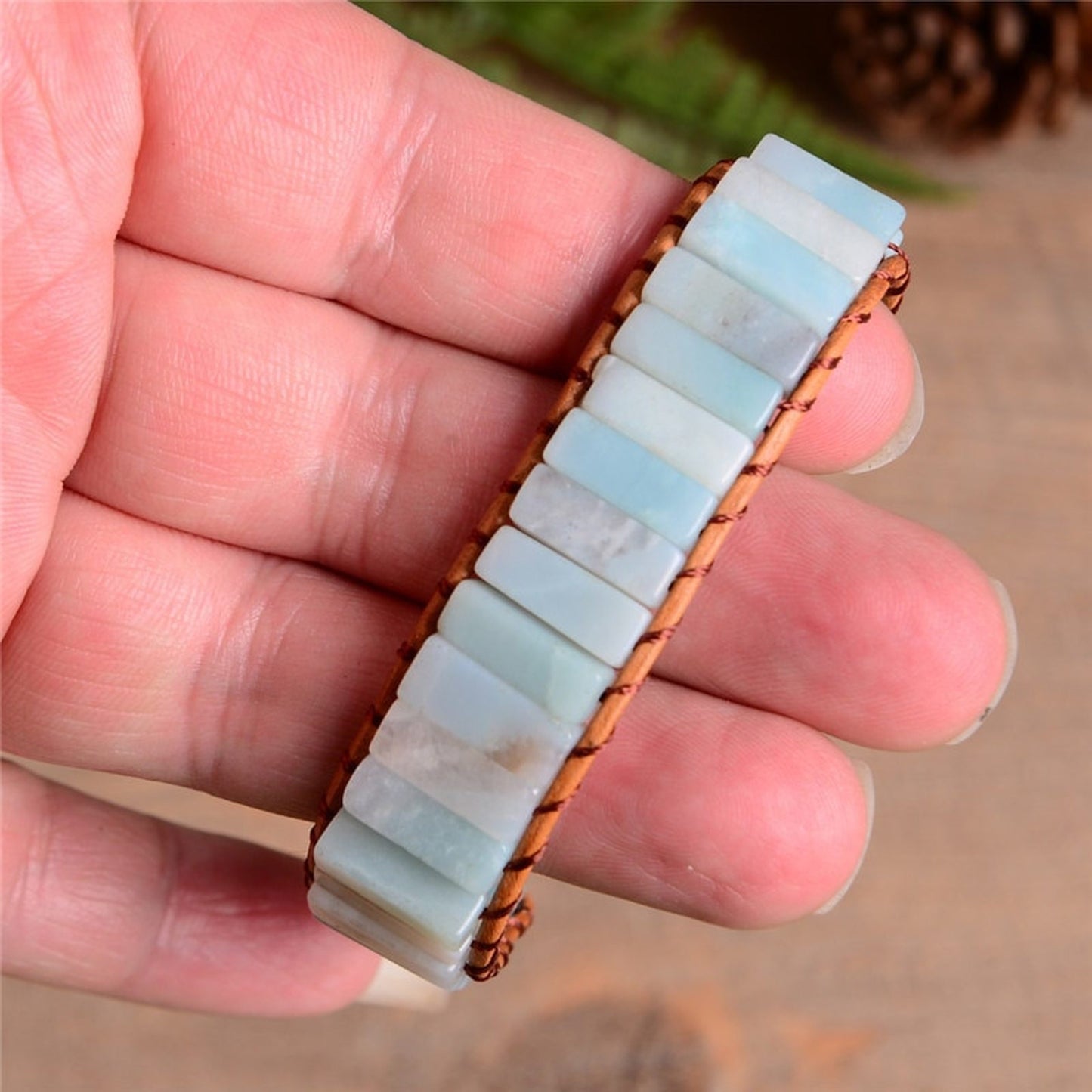 Amazonite Crystal Wrap Bracelet