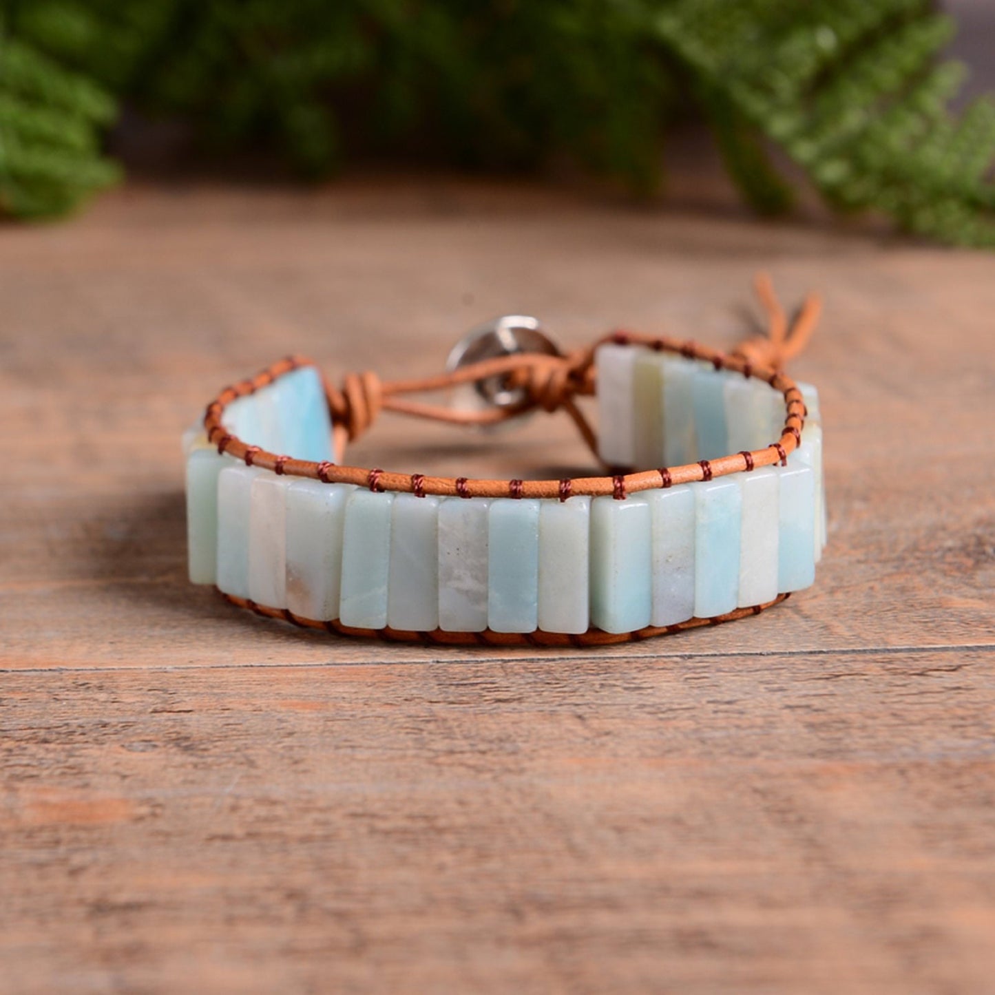 Amazonite Crystal Wrap Bracelet