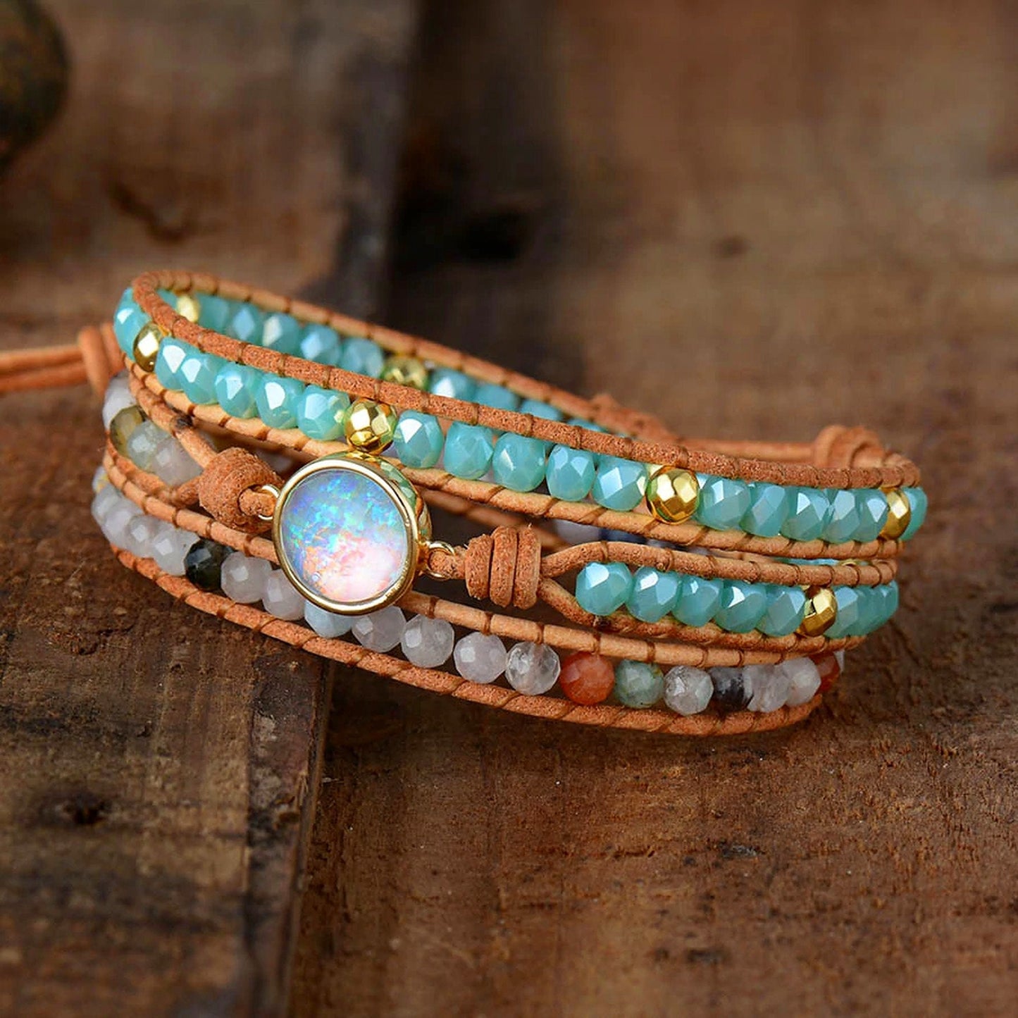 Fency Opal Wrap Bracelet