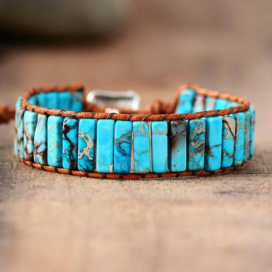 Sea Blue Turquoise Bracelet