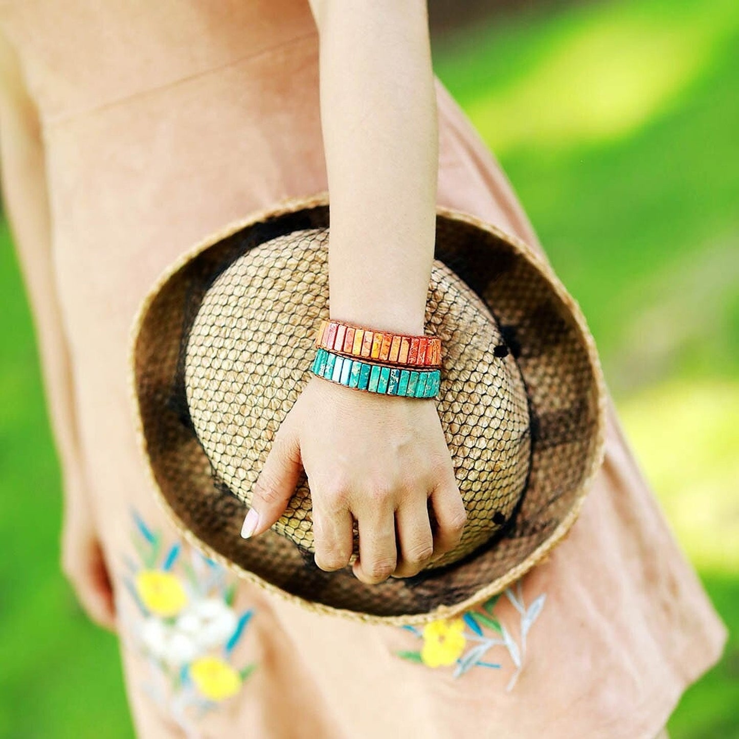 Sea Blue Turquoise Bracelet