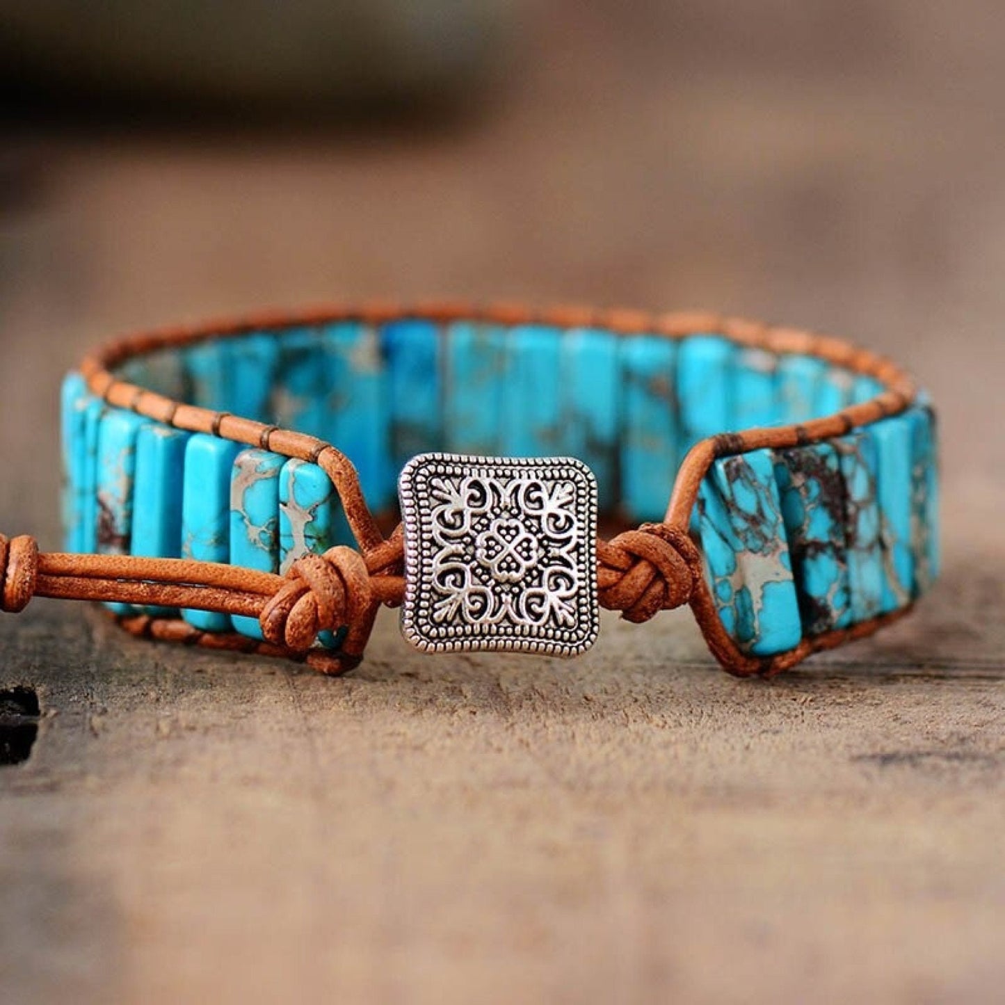 Sea Blue Turquoise Bracelet