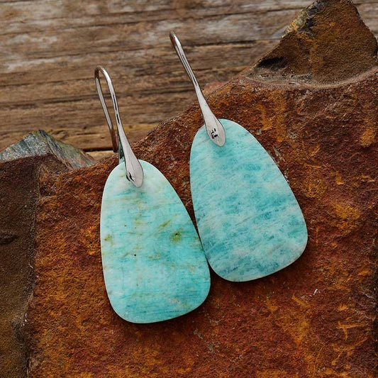 Ocean Blue Amazonite Earrings