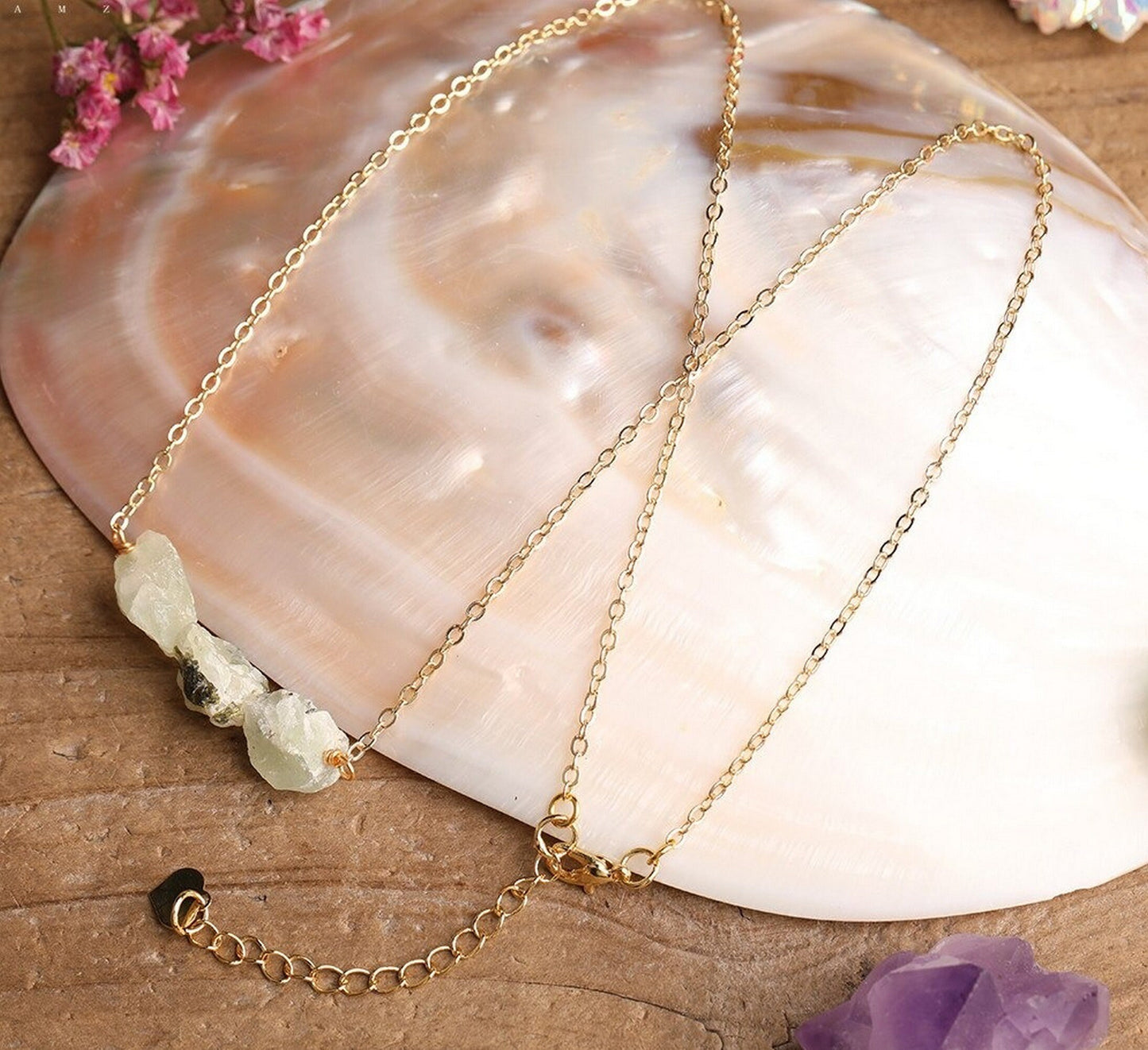 Raw Crystal Minimalist Necklace