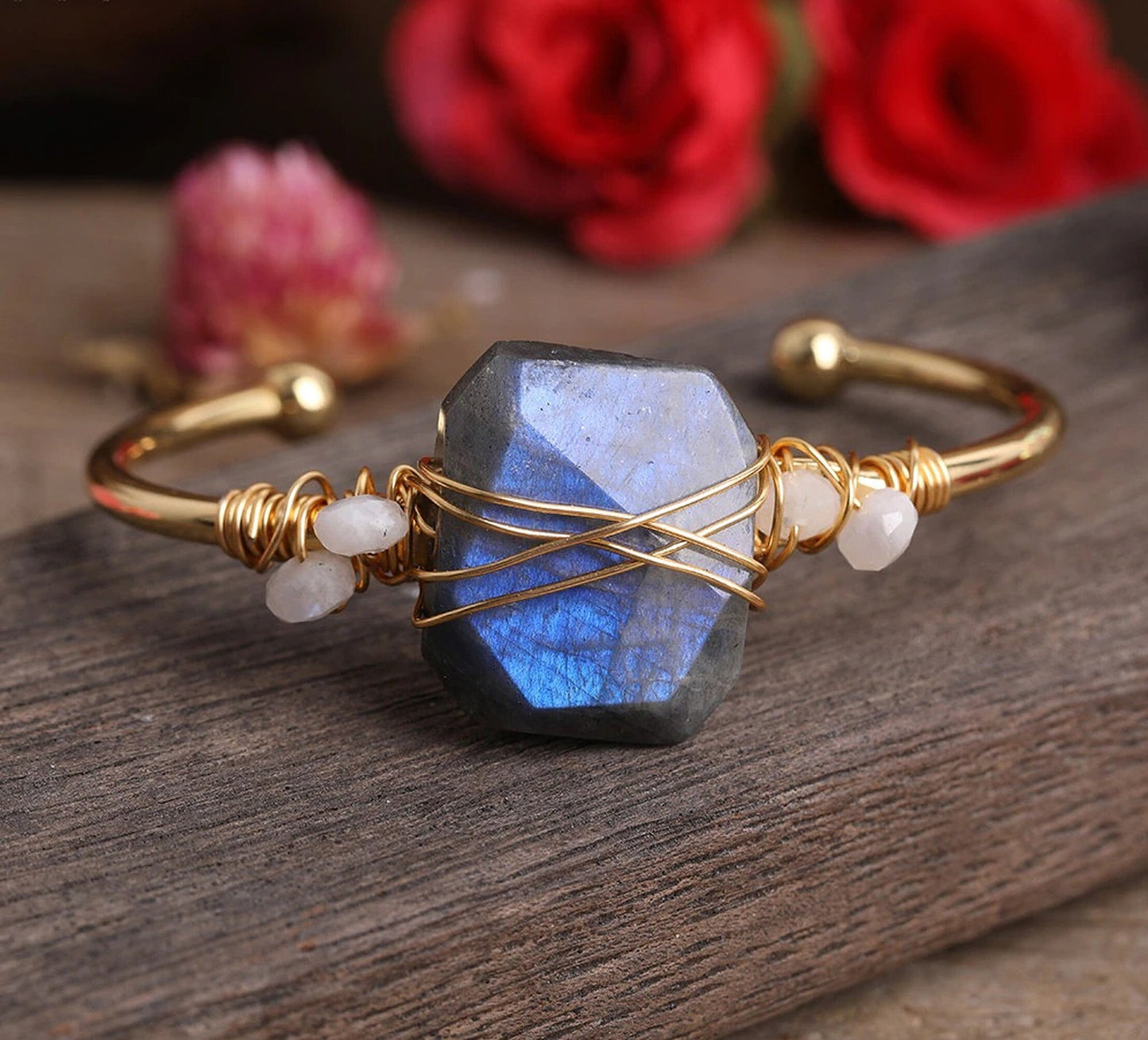 Boho Powers Crystal Cuff Bracelet