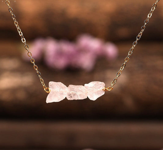 Raw Crystal Minimalist Necklace