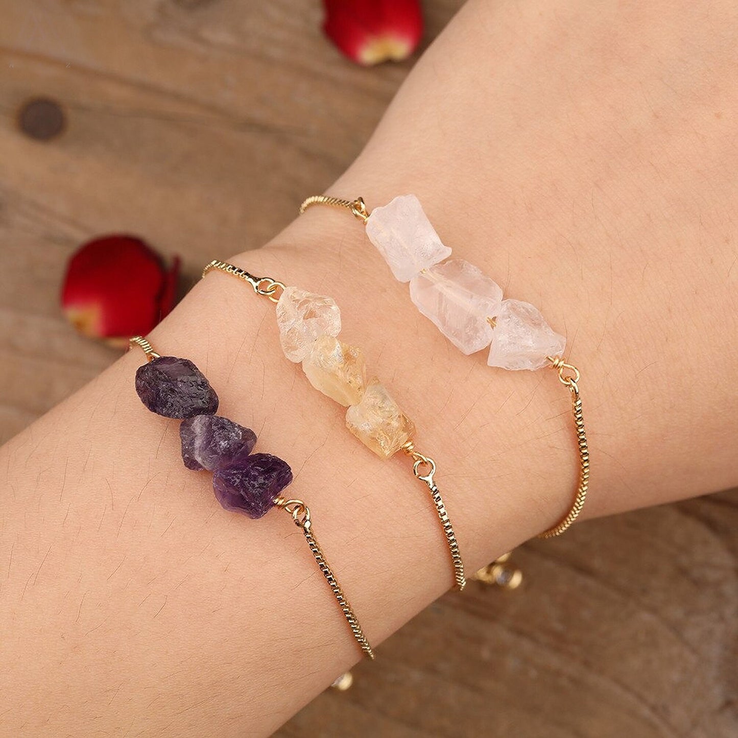 Minimalist Natural Stone Bracelet