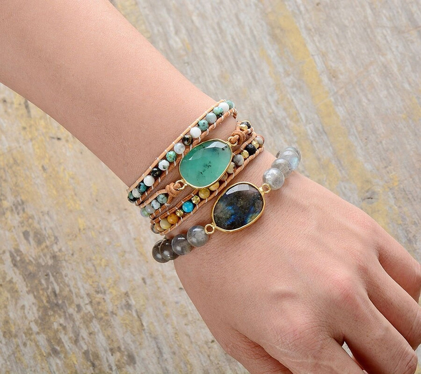 Jade Protection Wrap Bracelet