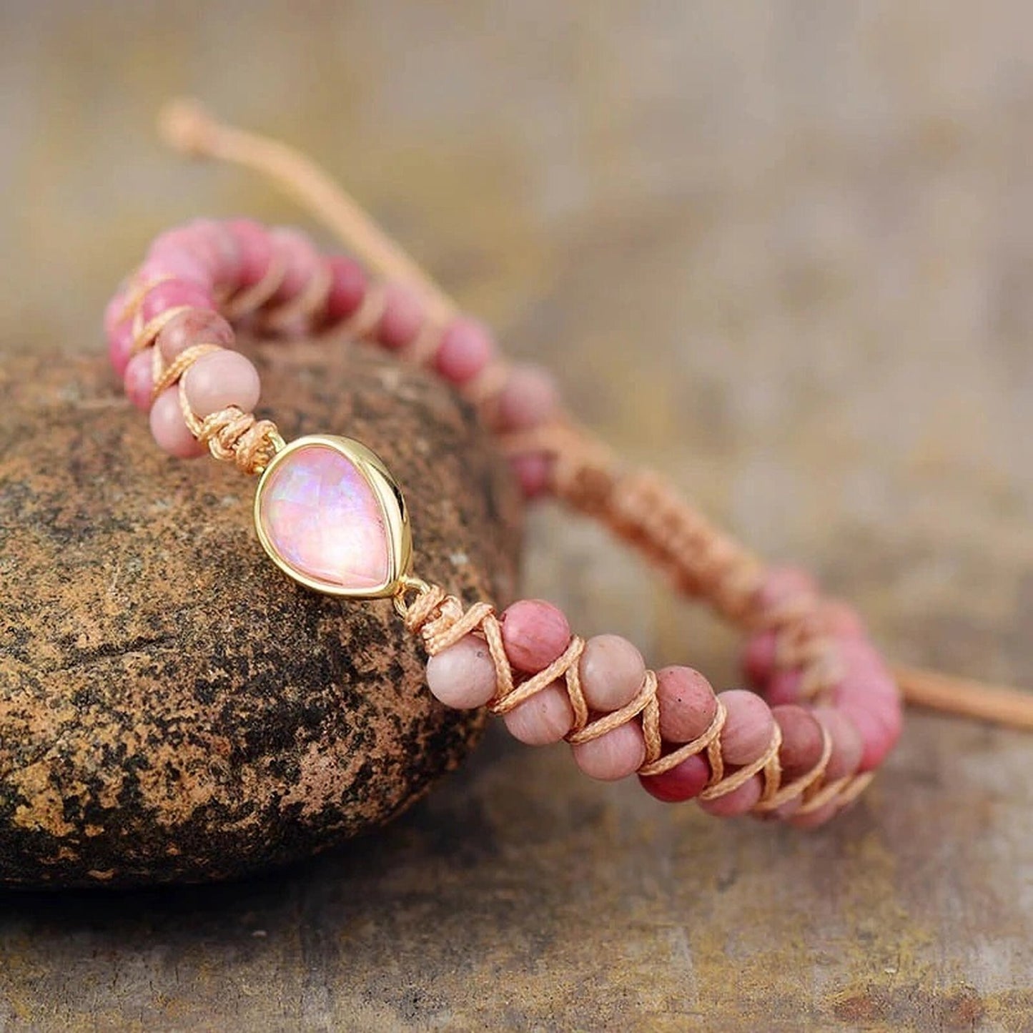 Courage Gemstone Minimalist Bracelet