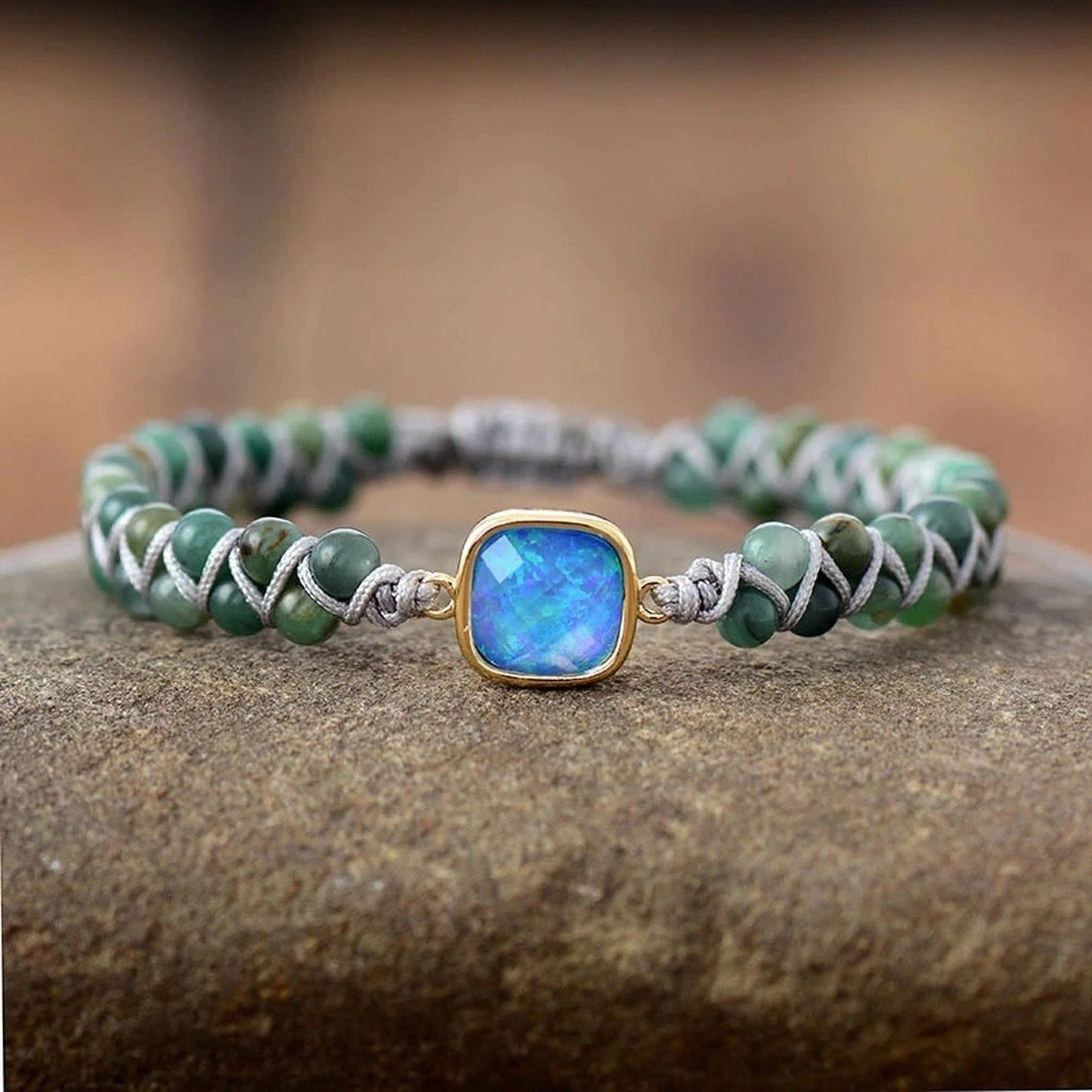 Square Opal Healing Bracelet