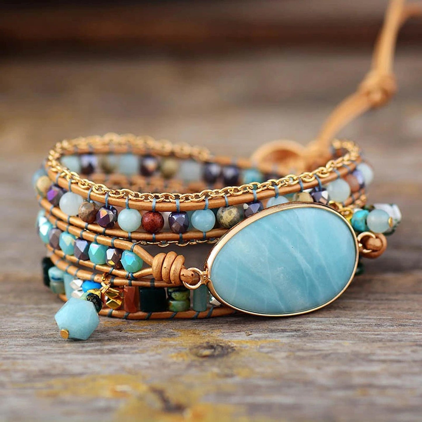 Amazonite Delight Wrap Bracelet