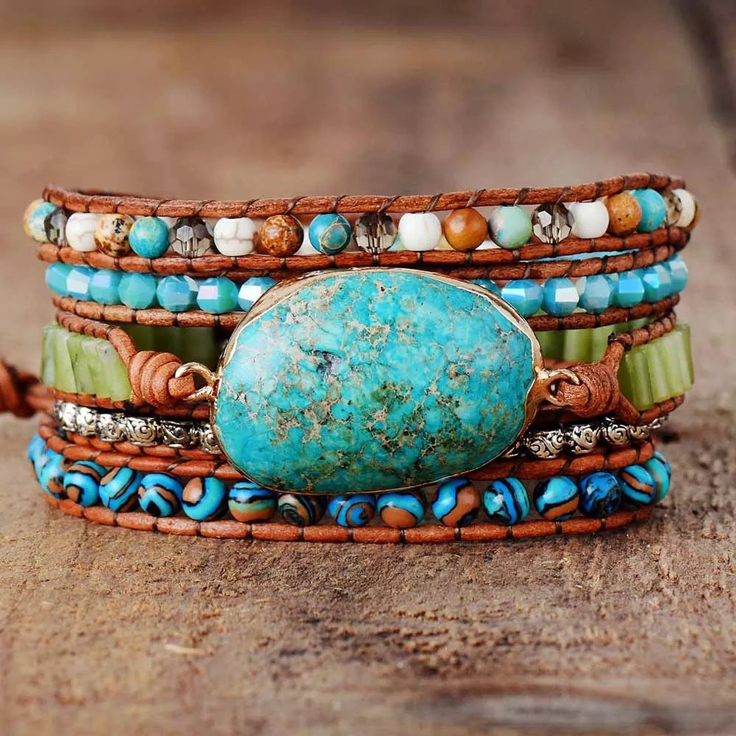 Turquoise Good Fortune and Healing Bracelet