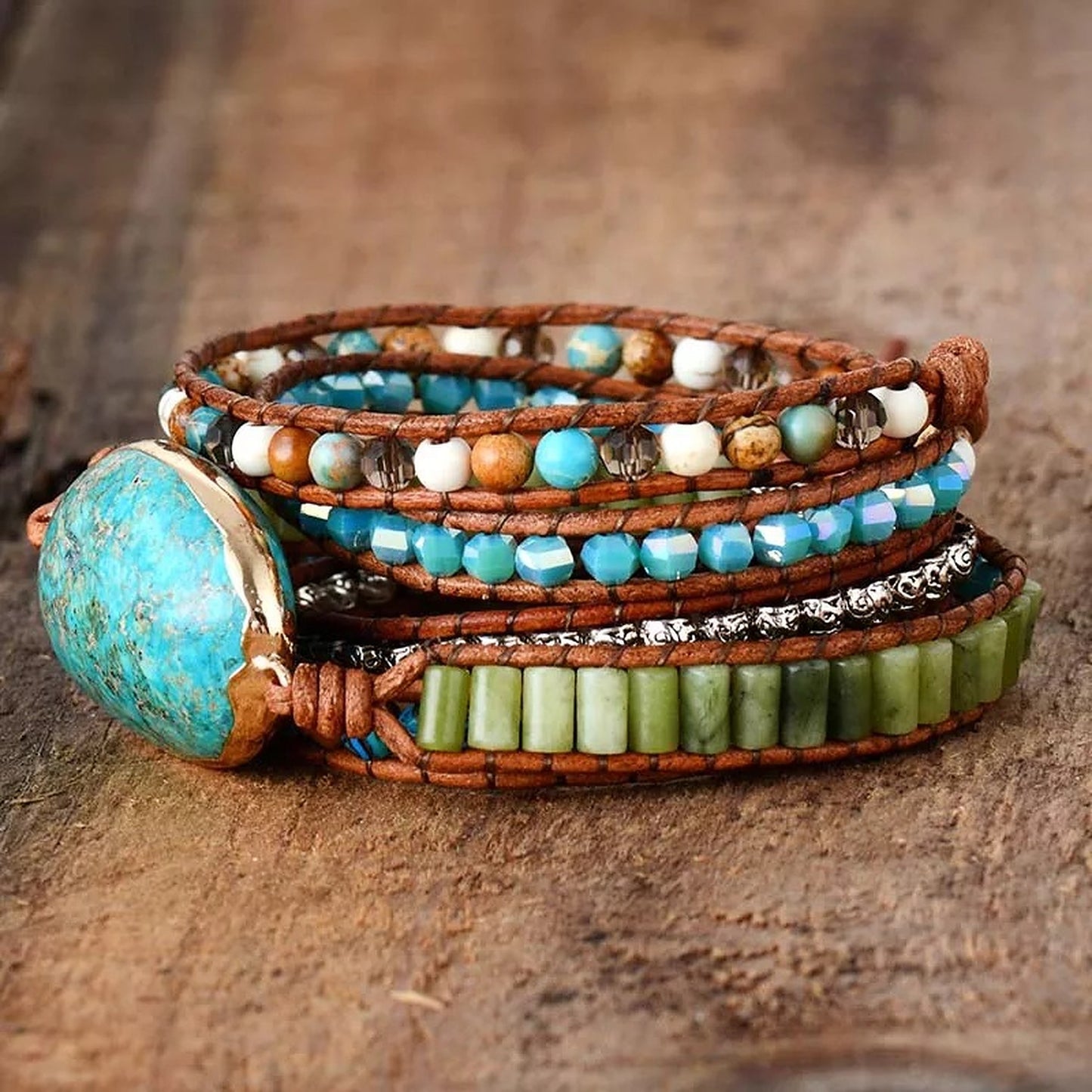 Turquoise Good Fortune and Healing Bracelet