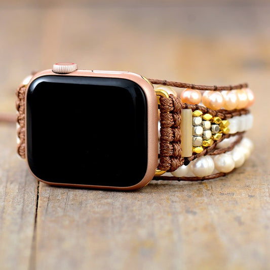 Freshwater Pearl Beaded Apple Watch Strap