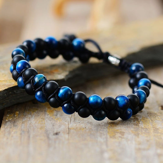 Lapis Lazuli Gemstone Men Friendship Bracelet