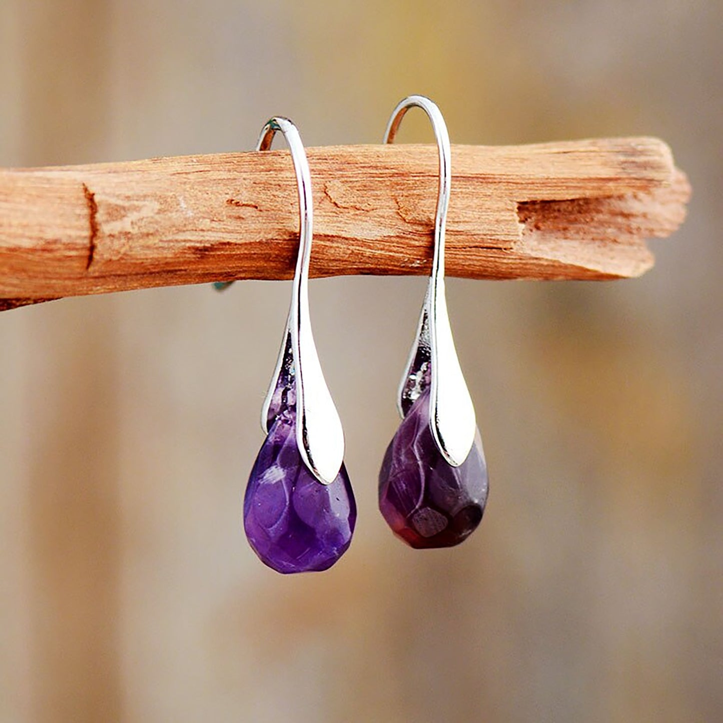 Amethyst Classic Drop Earrings