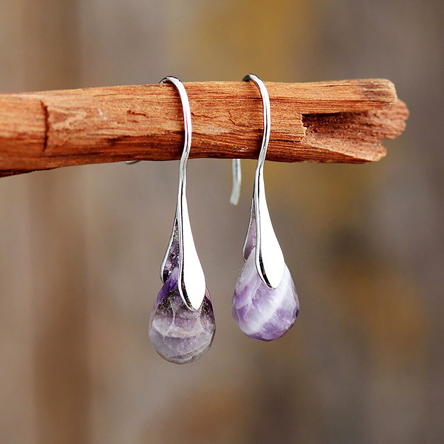 Amethyst Classic Drop Earrings