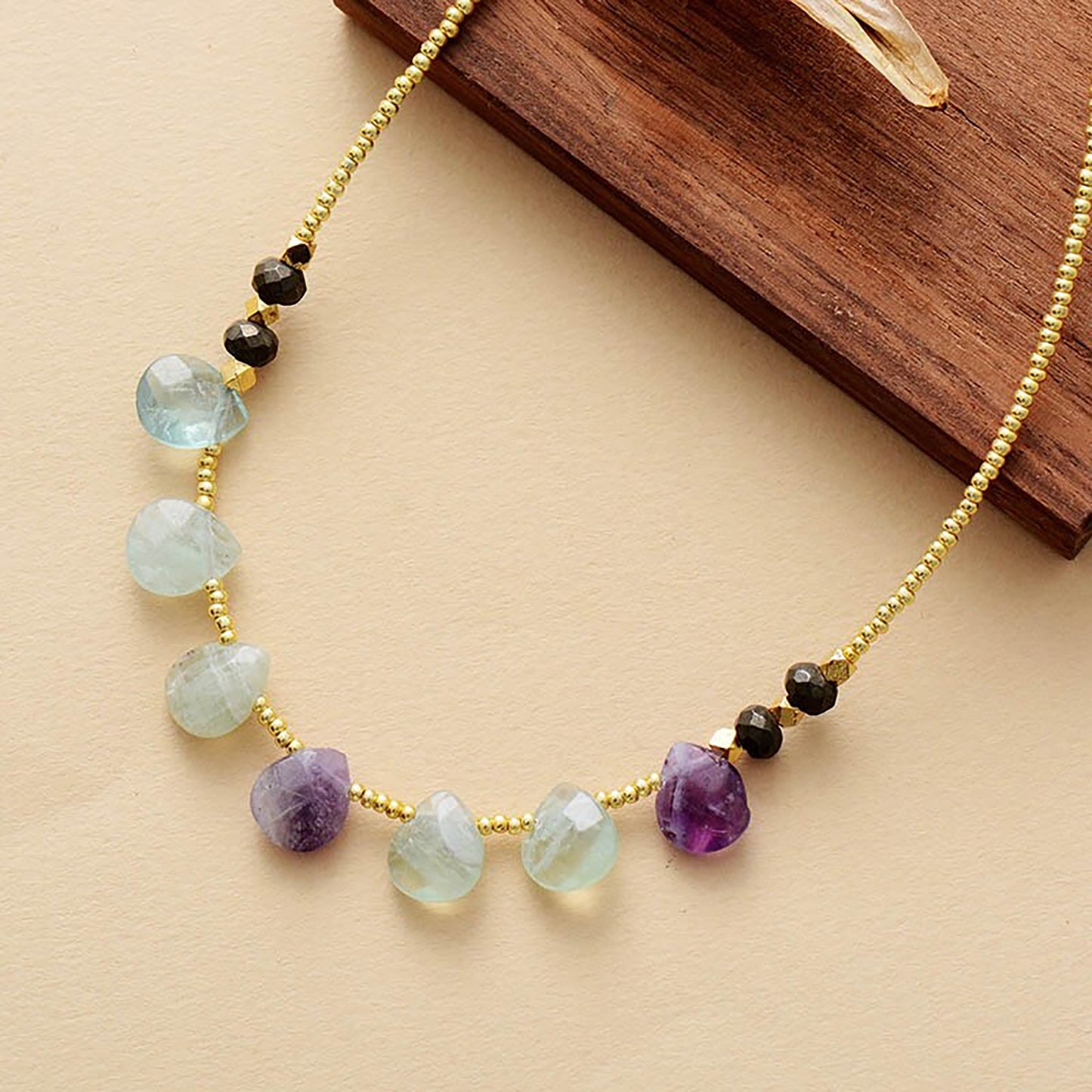 Fluorite Infinity Necklace